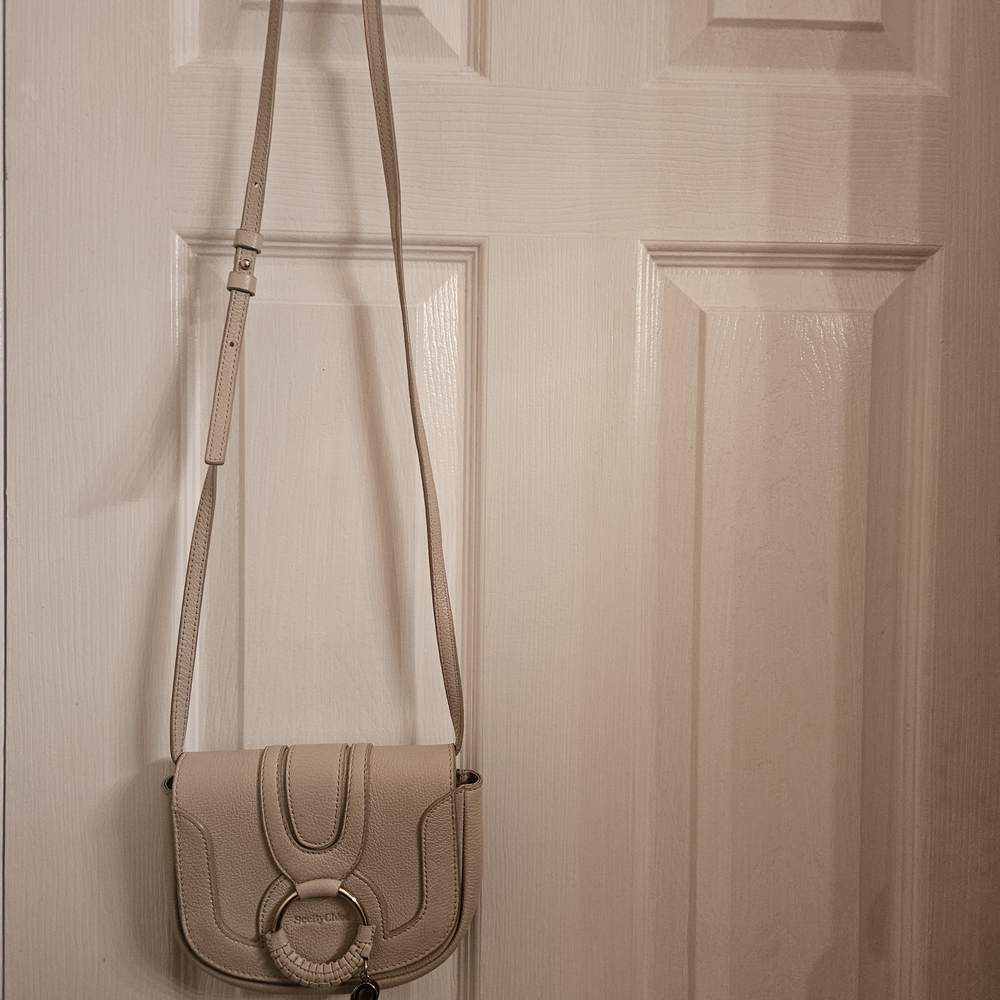 See By Chloe Cream Leather Crossbody Bag - Picture 3 of 7
